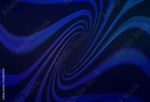 Dark BLUE vector texture with milky way stars. Modern abstract illustration with Big Dipper stars. Best design for your ad, poster, banner.