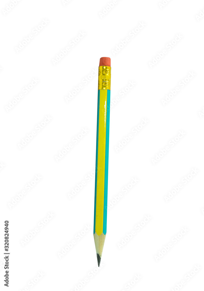 Pencil with Copy Space Isolated on a White Background. Pencil with Copy Space Isolated on a White Background.