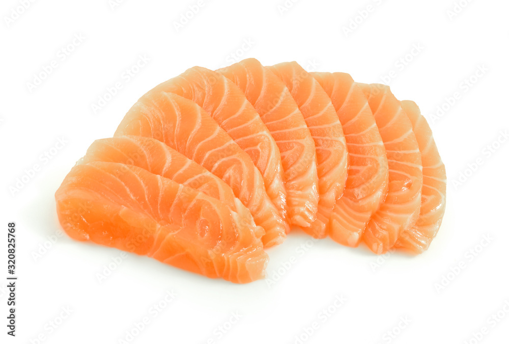 Salmon isolated on white background