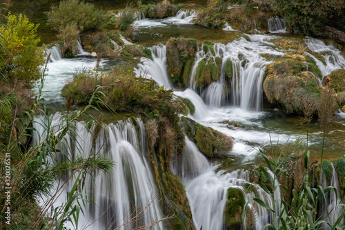 Fototapeta Naklejka Na Ścianę i Meble -  Cascading Waterfalls Skradinski Buk. Krka
