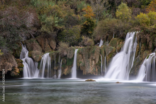 Cascading Waterfalls Skradinski Buk. Krka