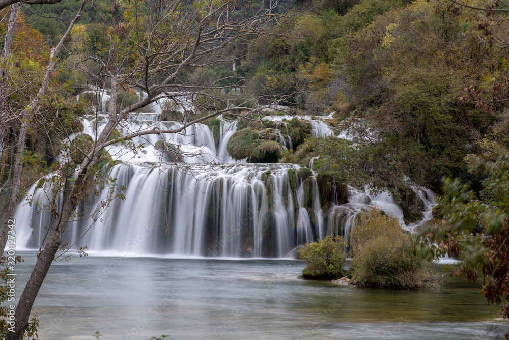 Obraz premium Cascading Waterfalls Skradinski Buk. Krka