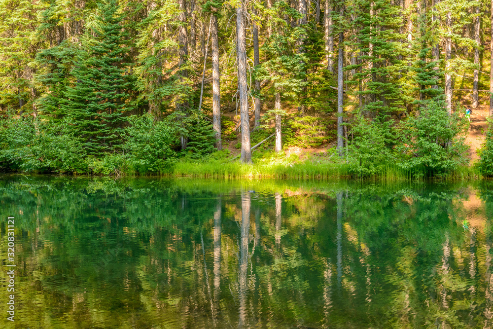 Majestic mountain lake in Canada. Lightning Lake in Manning Park in British Columbia. Majestic mountain lake in Canada. Lightning Lake in Manning Park in British Columbia.