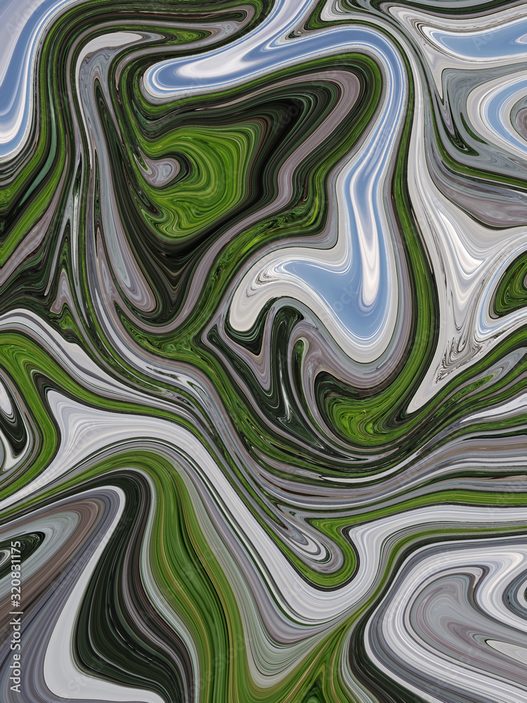 Marbling. Marble texture. Paint splash. Colorful fluid. Abstract colored background. Raster illustration