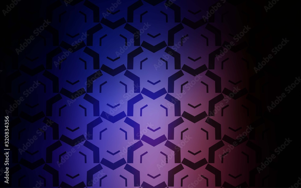 Obraz premium Dark Pink, Blue vector backdrop with bent lines. Colorful illustration in abstract style with gradient. Abstract style for your business design.