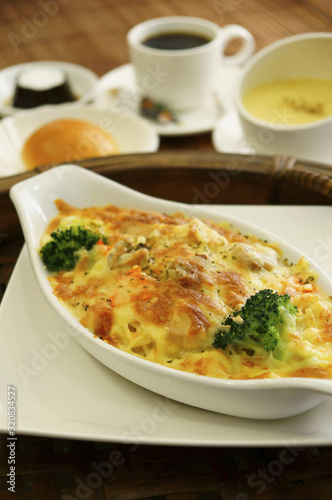 Food portrait of Italian Cuisines gratin