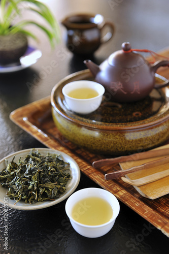 Still life teapot set of Taiwan High mountain tea