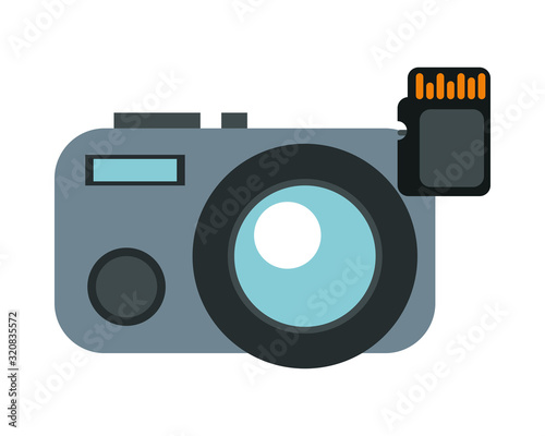 camera photographic device with sd card