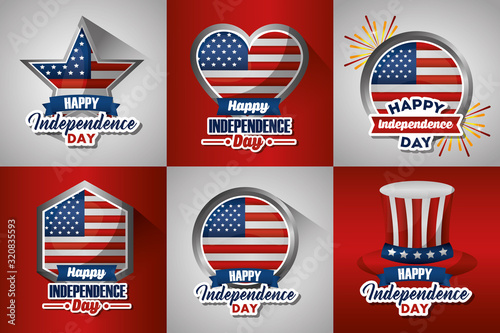 bundle of presidents day set emblems