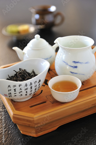 Still life teapot set of Taiwan High mountain tea