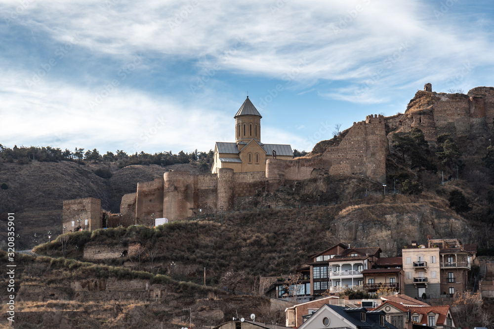 Ancient fortress Narikala and old town Tbilisi, Georgia. Ancient fortress Narikala and old town Tbilisi, Georgia.
