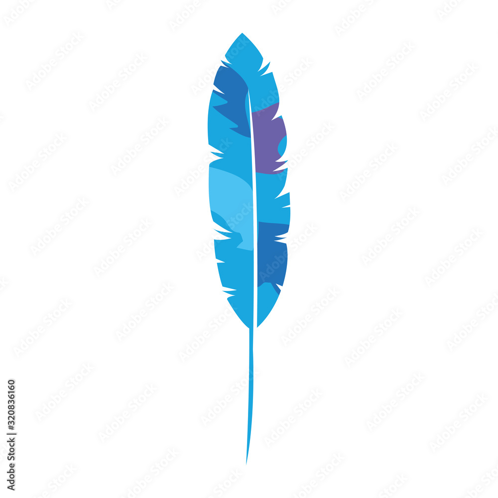 exotic feather bird isolated icon vector illustration design