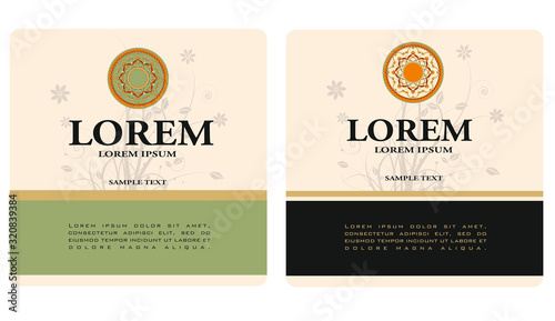 Wine italy label black graphic illustration Amarone and Prosecco