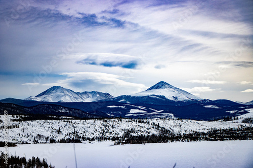 Canvastavla mountains in winter
