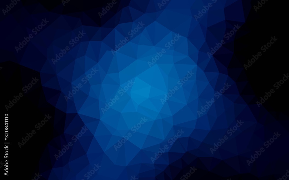 Fototapeta premium Dark Multicolor vector shining triangular backdrop. Polygonal abstract illustration with gradient. New template for your brand book.