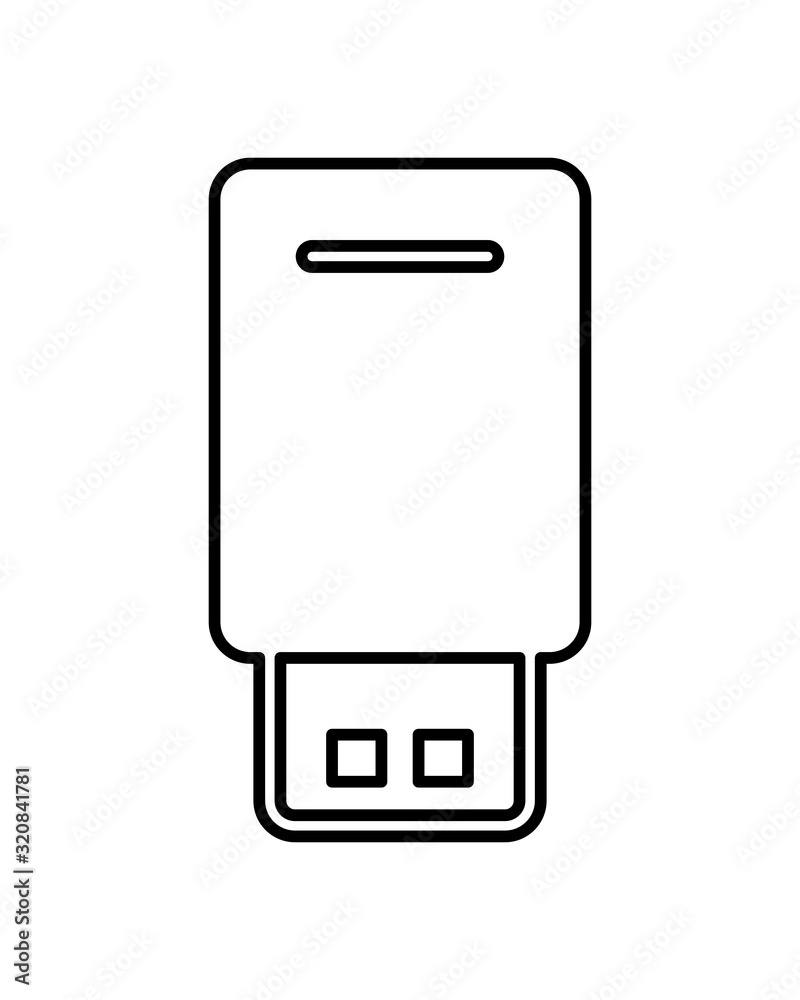 usb memory flash isolated icon usb memory flash isolated icon