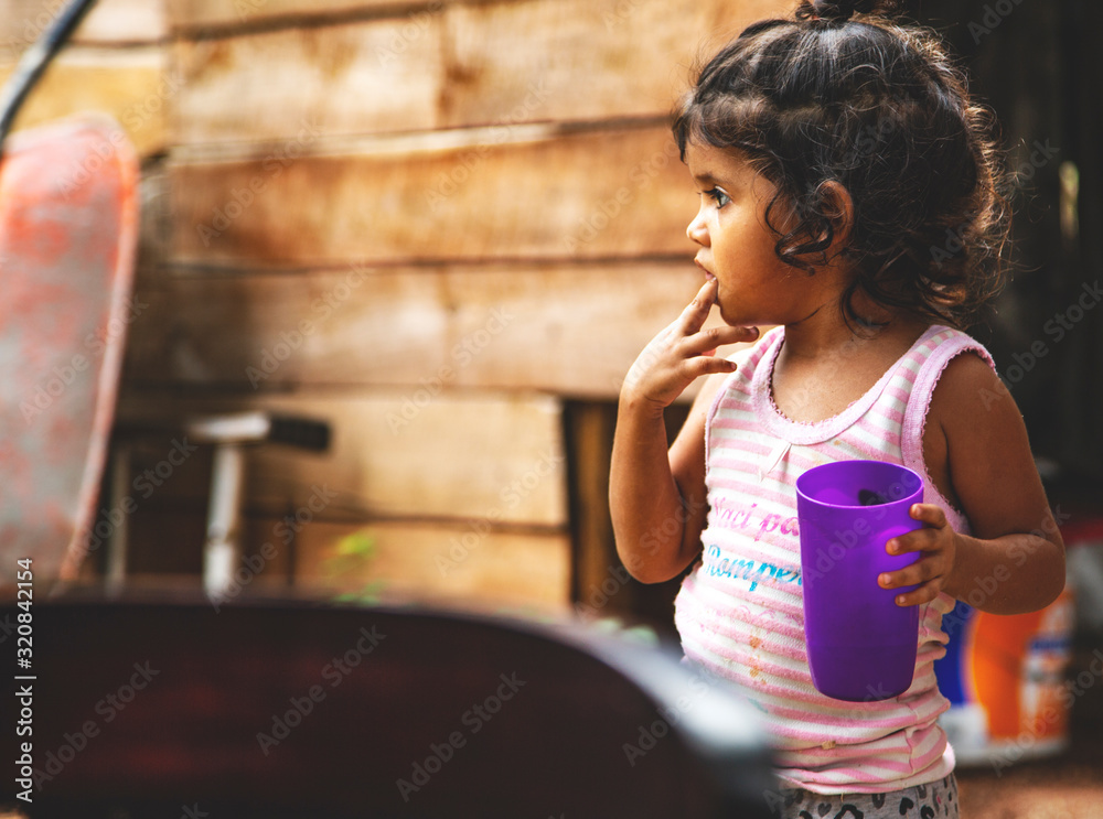 custom made wallpaper toronto digitalCute little Mexican girl. Childhood. Portrait of young girl, Mexican ethnicity, outside.