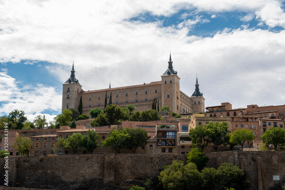 Vista panorámica de la ciudad de Toledo, Españ