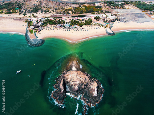 Fujairah sandy beach in the United Arab Emirates photo
