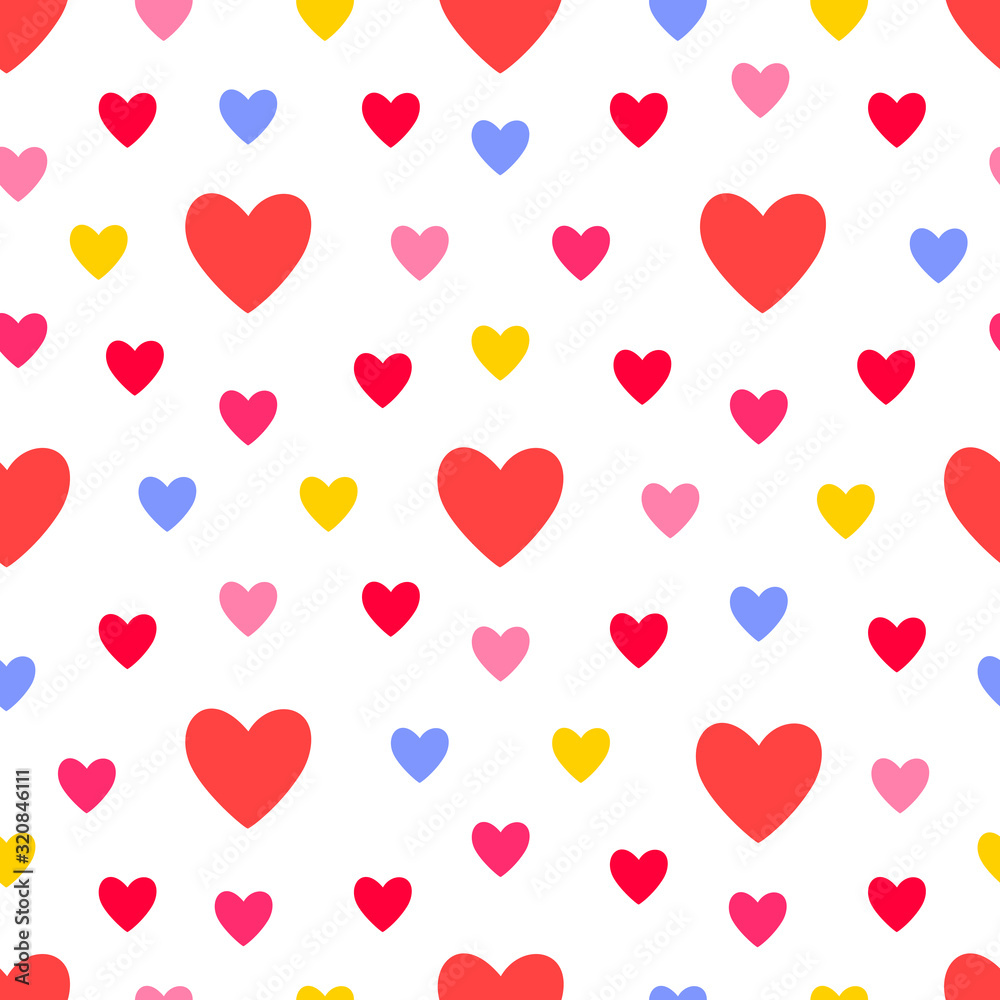 heart seamless pattern love valentine day romantic