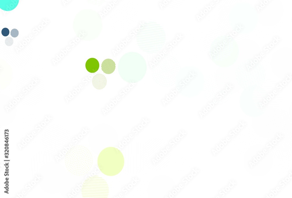 Light Green, Yellow vector background with bubbles. Light Green, Yellow vector background with bubbles.