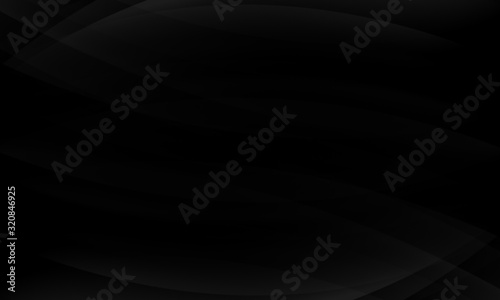 Abstract wave gray black dark gradient geometric background.Curved lines graphic design.