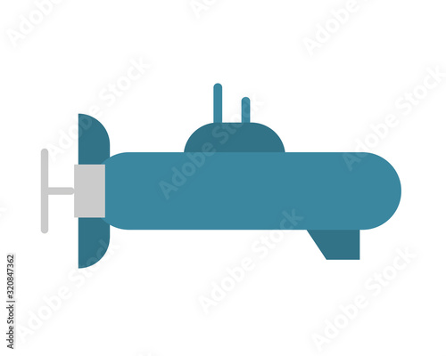 submarine military force isolated icon