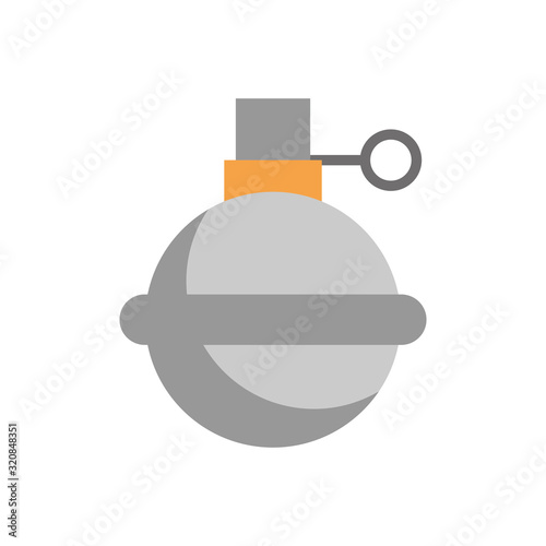 grenade military force isolated icon