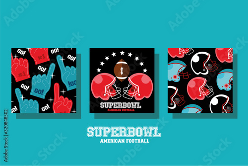 american football sport set icons