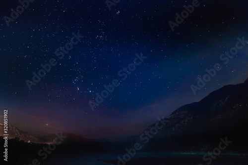 starry sky at night in the mountains © Владимир Зубков