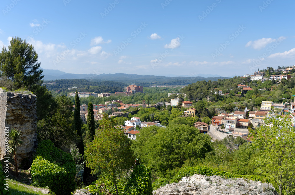 Girona hills in Catalonia  country