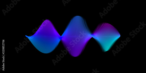 Sound wave colorful abstract background.Geometric gradient colorful background.