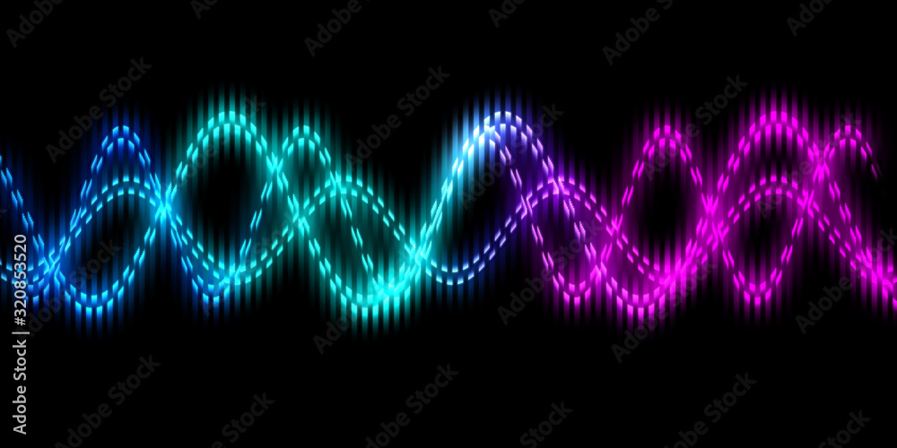 Sound wave line multicolor music abstract background. Neon light curved with colorful graphic design. Sound wave line multicolor music abstract background. Neon light curved with colorful graphic design.