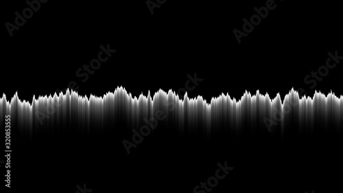 Sound wave line music abstract background. Pattern black and white illustration.