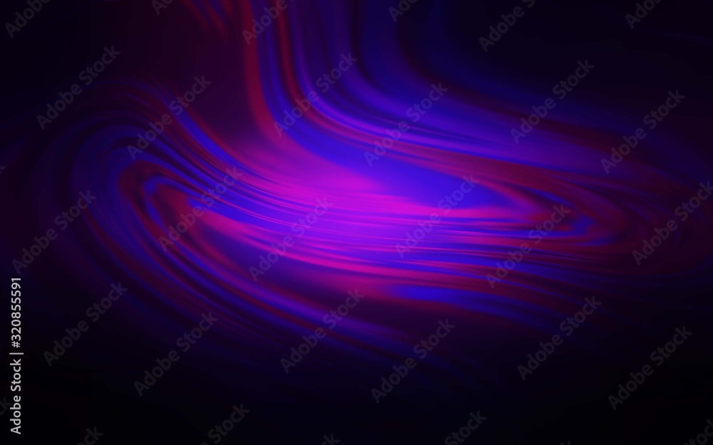 Fototapeta premium Dark Purple, Pink vector glossy abstract backdrop. Glitter abstract illustration with gradient design. Background for designs.