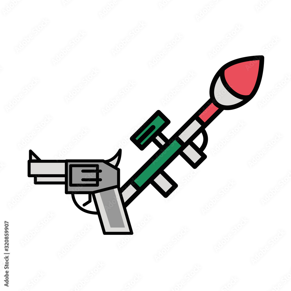 gun military force with rocket launcher gun military force with rocket launcher