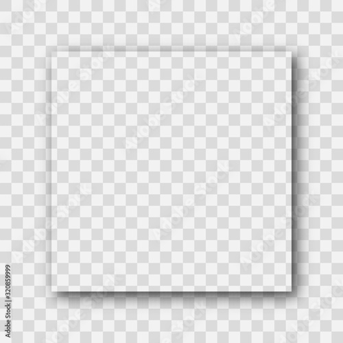Dark transparent realistic shadow