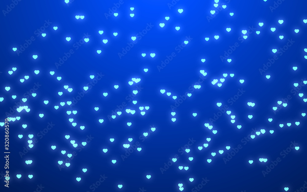 Valentine day white hearts on blue background. Valentine day white hearts on blue background.