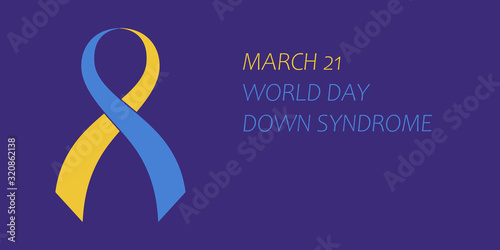 March 21, world down syndrome day. vector