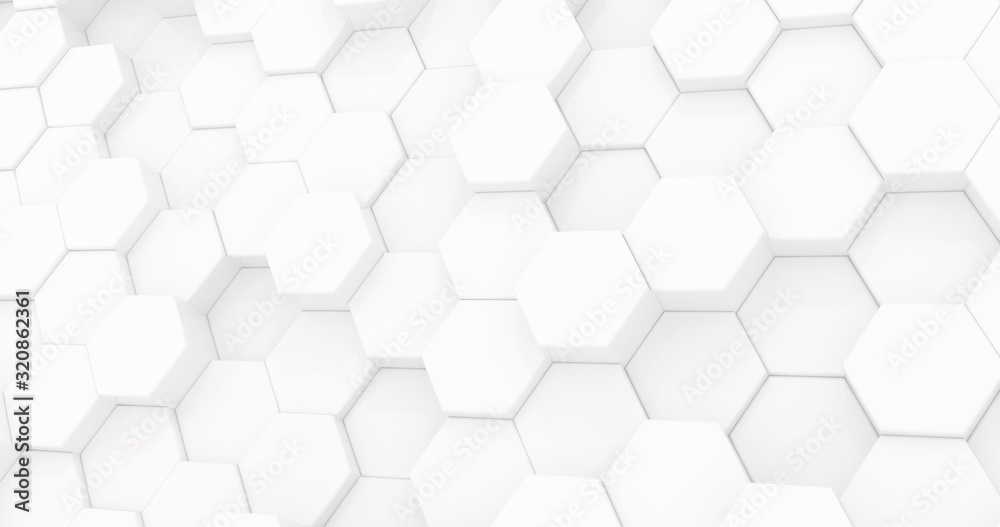 Hexagons in the form of honeycombs for presentations, website design. Abstract geometric unobtrusive background - 3d render. Illustration for technology, medecine, advertising. Hexagons in the form of honeycombs for presentations, website design. Abstract geometric unobtrusive background - 3d render. Illustration for technology, medecine, advertising.