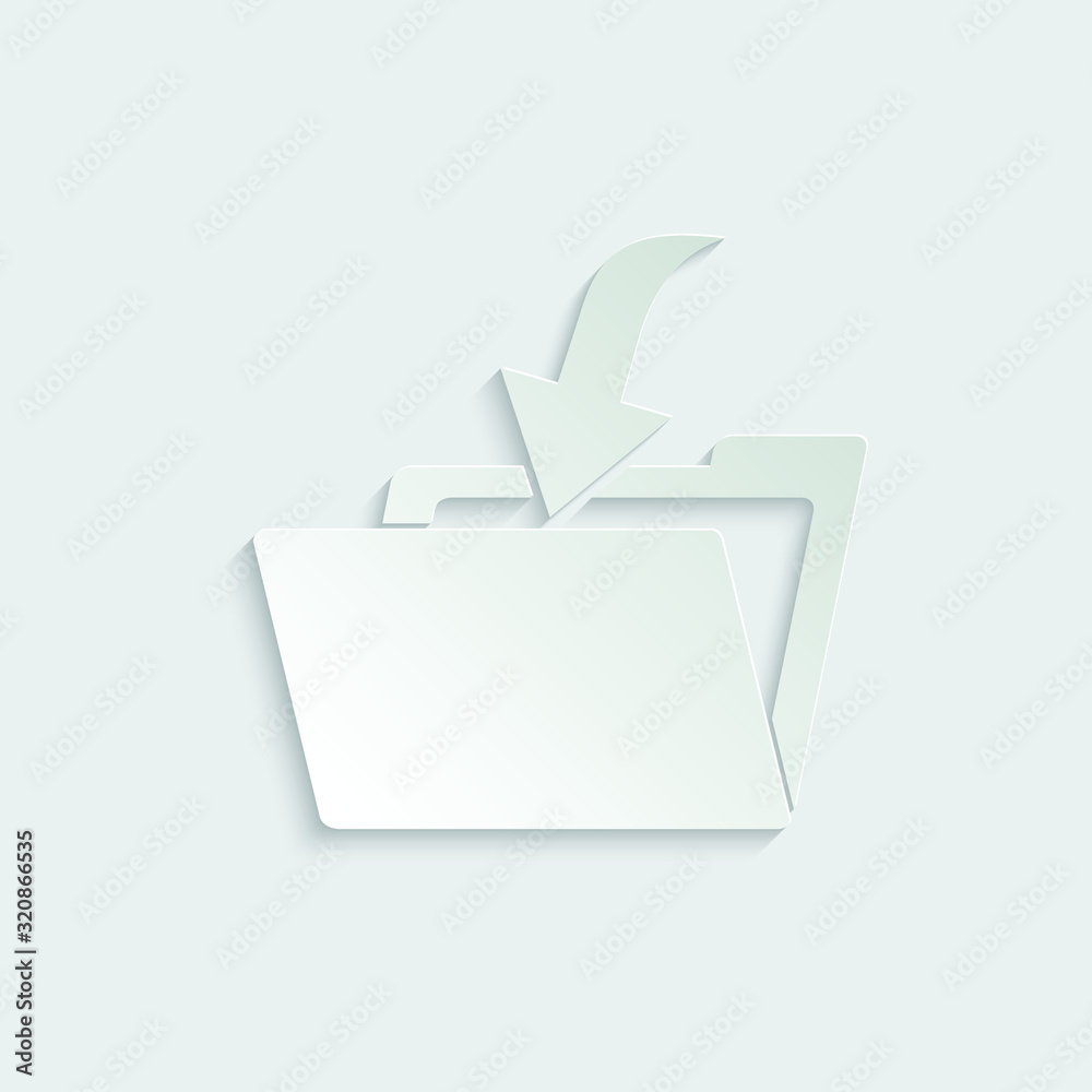 paper folder icon - vector paper folder icon - vector