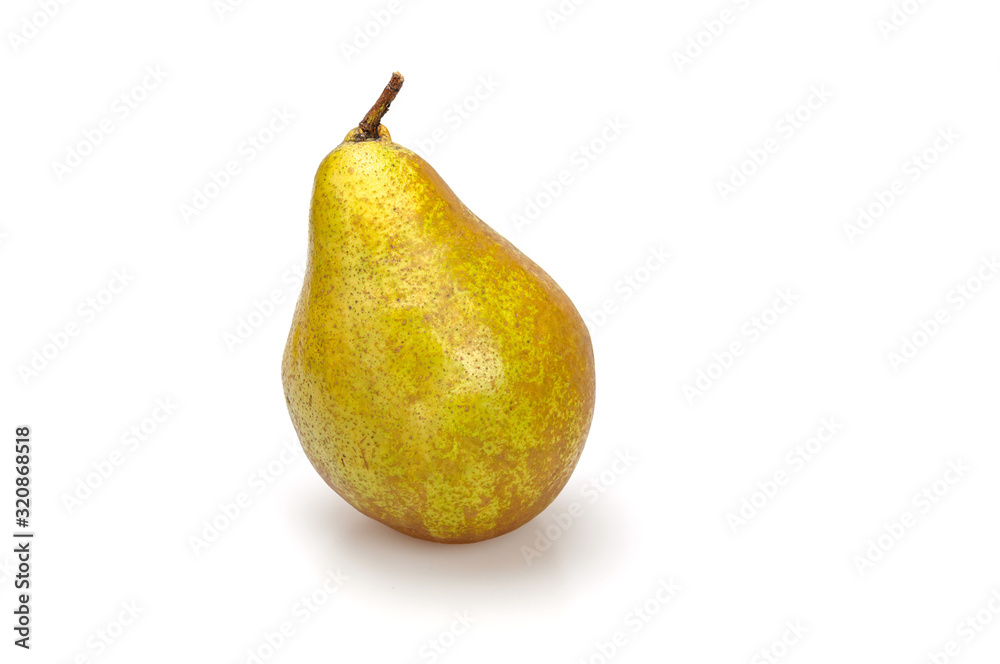 November winter pear on a white background November winter pear on a white background