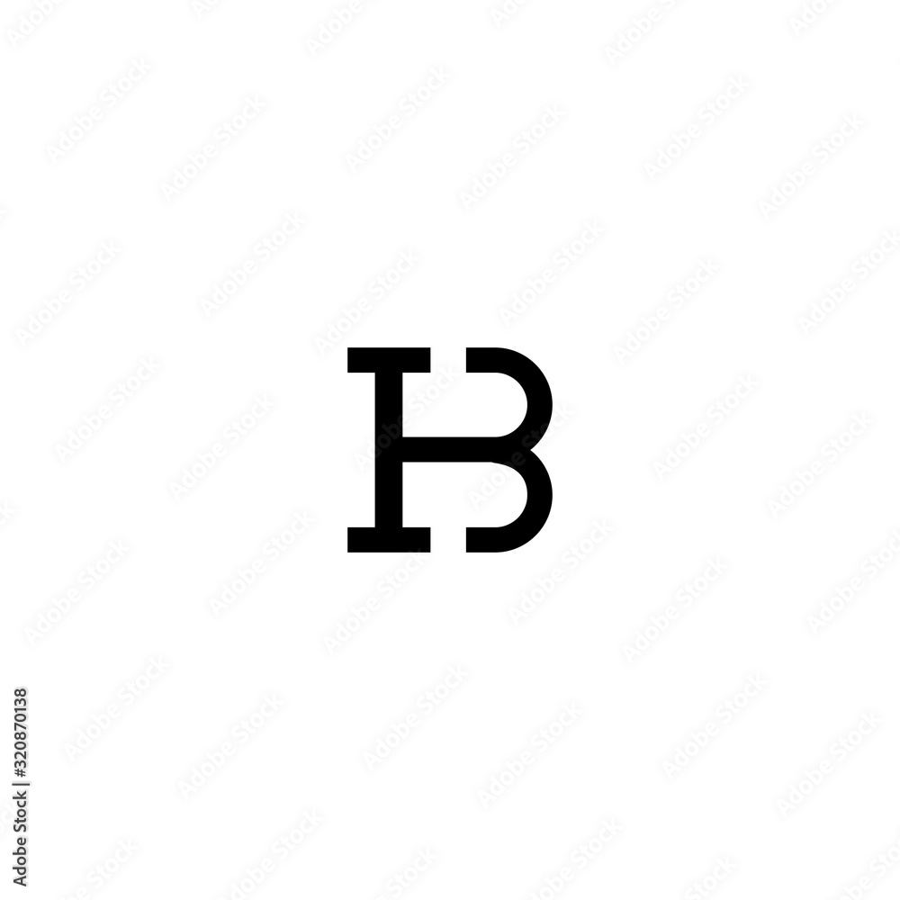 HB logo initial letter design template HB logo initial letter design template