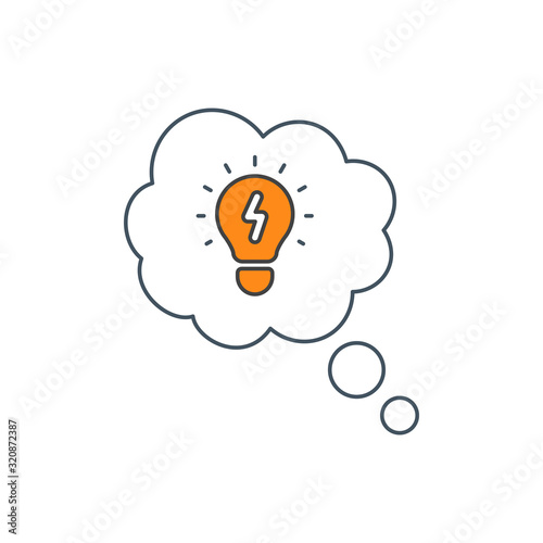 Puzzle solving color icon. Thought bubble. Mental exercise, challenge. Ingenuity, knowledge, intelligence test. Critical thinking. Brainstorming ideas. Solution finding. Isolated vector illustration