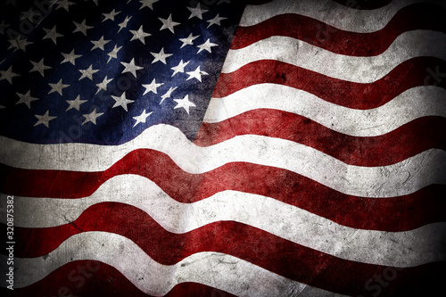Grunge American flag