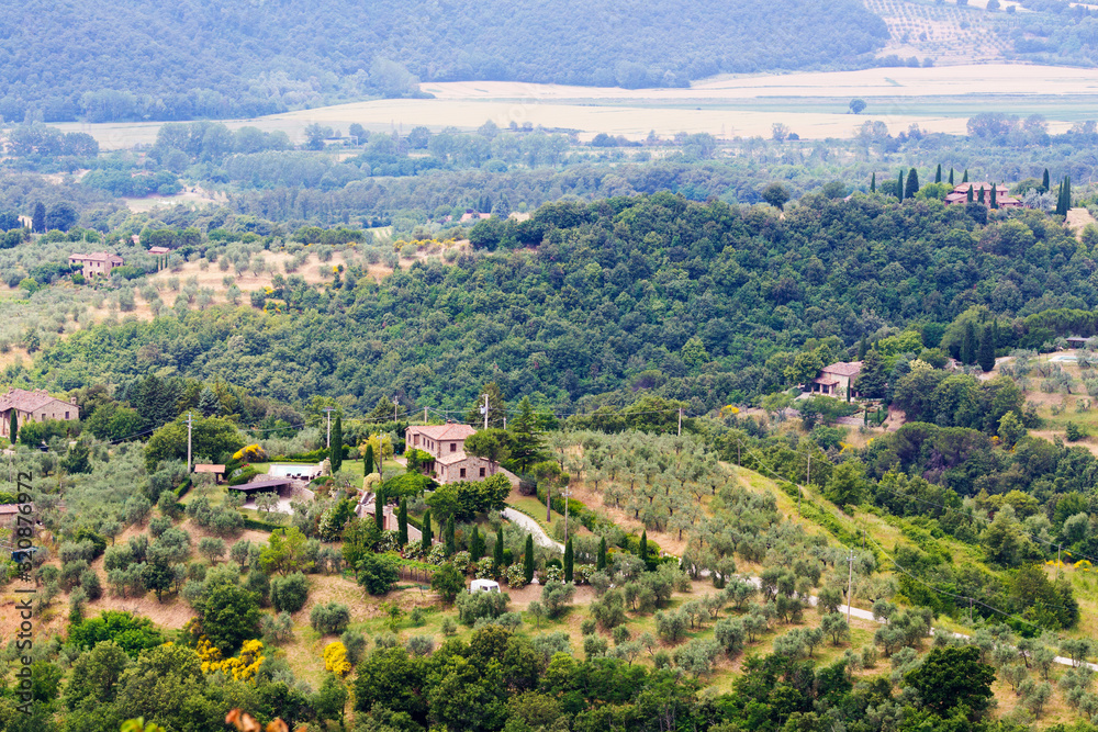Italian country side landscape in Monteleone d'Orvieto, Umbria