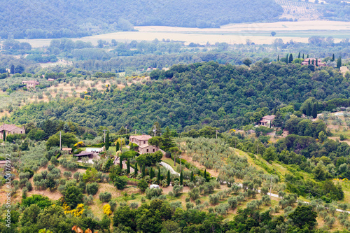 Italian country side landscape in Monteleone d'Orvieto, Umbria