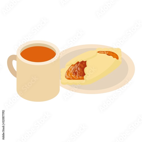 Exquisite food icon. Isometric illustration of exquisite food vector icon for web