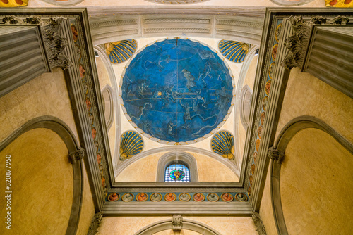 Sagrestia Vecchia in Saint Lawrence Basilica in Florence. Tuscany, Italy. photo