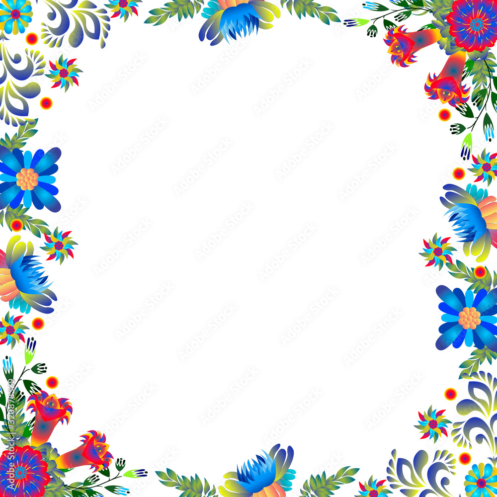 Floral ukrainian vector image. Flower in the style of Petrykivka painting. Isolated element for design.. Floral ukrainian vector image. Flower in the style of Petrykivka painting. Isolated element for design..